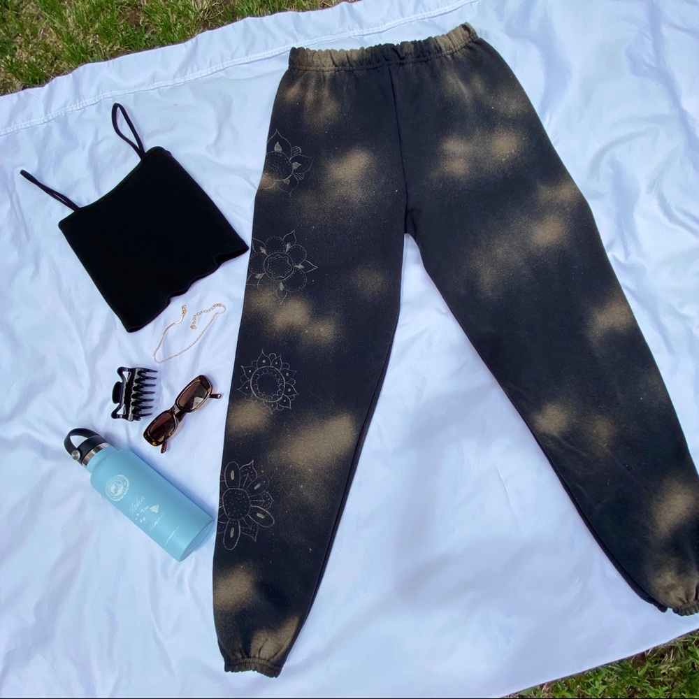 hand drawn custom sweatpants